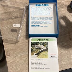 Vintage Animal Educational “Jungle Quiz” Card Set of 35